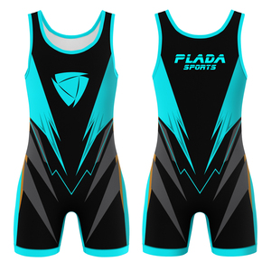 Traje de Lucha Libre Pro Flex Elite 100% Poliéster Antibacterial con Ultra Agarre, Ajuste de Alto Rendimiento, Sublimado, Servicio OEM Frontal - Product Image 1