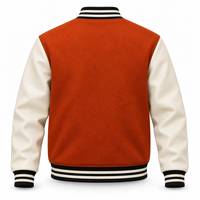 Veste universitaire personnalisée pour homme, veste bomber de style universitaire avec manches contrastées de qualité supérieure et logo personnalisé