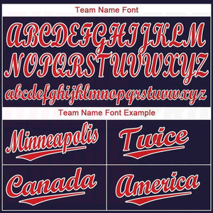 เสื้อเบสบอลผู้ชายแบบสั่งทำพิเศษ ชุดเบสบอลออกแบบเองได้ สีกรมท่า แดง ขาว เสื้อเบสบอลแท้แบบซับลิเมชั่น - Product Image 5