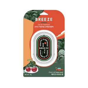 Ambientador para Vehículos BREEZE, Aroma a Cereza y Madera de Cedro, Fragancia para el Interior del Automóvil, Desodorante para la Cabina - Product Image 1