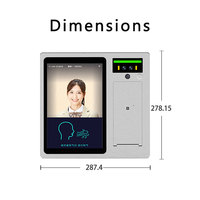 Máquina de prueba de alcohol en aliento Tendcent con reconocimiento facial, control de acceso, control de asistencia, compatible con OEM y ODM, medición de temperatura