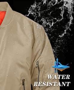 Chaqueta Bomber de Lona de Alta Calidad, Resistente al Agua, al Viento y Transpirable, Cómoda y Suave, Servicio OEM - Product Image 3