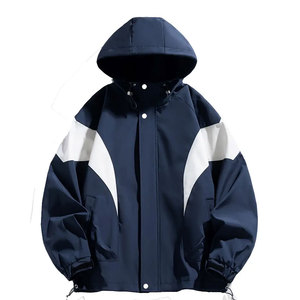 Custom Design Best Best Choice Adjustable Men's Breathable Windbreaker Zipper <b>Jacket</b> Long Sleeved Windbreaker <b>Jacket</b> for Men - Product Image 4