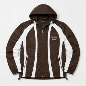 Veste coupe-vent en toile à capuche RINGMODE Gears, couleur personnalisée, écologique, imperméable, séchage rapide, légère, en nylon, unisexe - Product Image 1