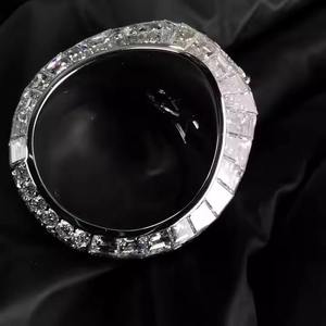 Reloj de Lujo para Hombre con Moissanita - Anillos Elegantes de Estilo Hip Hop con Baño de Rodio y Piedras Creadas en Laboratorio - Product Image 6