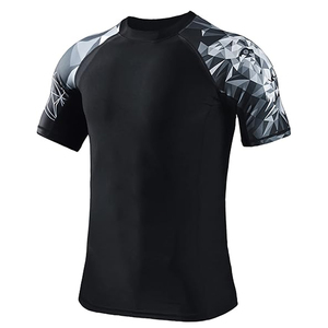 Men <b>Compression</b> T <b>Shirt</b> Rash Guard Short Sleeve Swim <b>Shirt</b> UV Protection Quick Dry Wholesale Supplier - Product Image 6