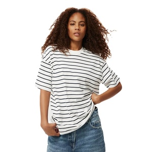 Camisetas de Mujer al por Mayor OEM de Alta Calidad, Ligeras, para Verano, Talla Regular, Manga Regular, Modernas, Lisas, de Algodón/Bambú - Product Image 1