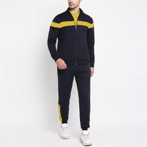 Men's Casual Tracksuit Full <b>Zip</b> Solid Color 100% Polyester Quick Dry Eco-Friendly Lightweight <b>Joggers</b> Set Breathable Stand - Product Image 6