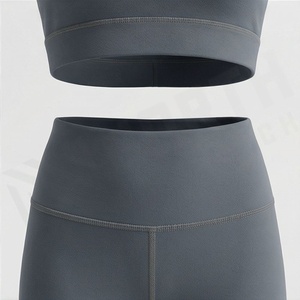 Conjunto Deportivo de Dos Piezas para Mujer, Talla Grande, Sujetador Deportivo Sin Costuras con Espalda Cruzada, Leggings de Yoga para Verano, Ropa Deportiva para Correr y Hacer Ejercicio - Product Image 5