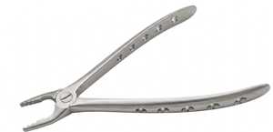 Forceps d'extraction dentaire en acier inoxydable chirurgical pour incisives inférieures, canines et premiers molaires à surface mate, instrument d'extraction radiculaire - Product Image 1