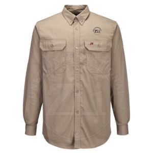 Camiseta de Trabajo CAT 2 Resistente al Fuego, 100% Algodón Interlock, Retardante de Llama FR, para Hombre, 8oz, 100% Algodón Ignífugo - Product Image 3