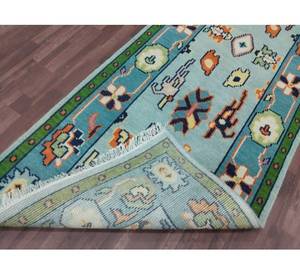 Alfombra de algodón floral oriental/Runner 2026, anudada a mano, 3x3, antideslizante, con base de espuma apta para mascotas, para sala de estar - Product Image 3