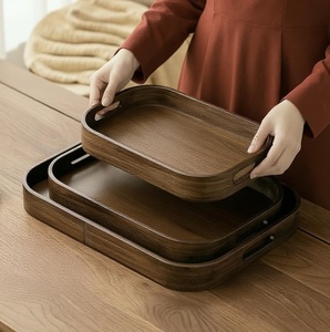 Wooden Tea Serving <b>Tray</b> with Handles, Multipurpose Platter for <b>Snacks</b> and Fruit rustic serving <b>tray</b> handmade <b>tray</b> - Product Image 1