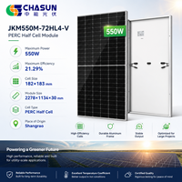 Panneaux solaires monocristallins PERC demi-cellules Jinko Tier 1 550-585W, module PV à 21,29 % d'efficacité, garantie 25 ans, pour système domestique