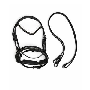 Brida de Cuero Premium de Alta Calidad para Caballo con Riendas, Frontal de Cristal y Narquera Acolchada, Estilo Ecuestre Inglés, Color Personalizable - Product Image 1
