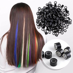 500 Piezas Kit Profesional de Herramientas para Extensiones de Cabello, Alicates Negros para Retirar Anillas de Silicona y Dispositivo de Gancho para Micro Anillas - Product Image 6