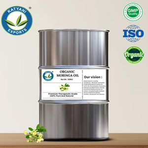Aceite de Moringa Orgánico Prensado en Frío 100% Puro Natural Certificado Orgánico Para Uso Cosmético Por Katyani Exports India Proveedor Mayorista - Product Image 3