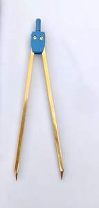 Compas diviseur en laiton avec couvercle à ailettes verrouillable, outil de navigation marine, de géométrie et de dessin technique pour le travail du bois - Product Image 6