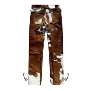 Pantalon en cuir de vachette unisexe personnalisé de haute qualité 2026, service OEM/ODM, quantité en gros, prix bas, pantalon en cuir de vachette pour homme - Product Image 2