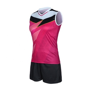 Custom <b>Men's</b> Red Sleeveless Volleyball Jersey Set With Black Shorts Breathable Mesh Sublimated Print Adult All Seasons Sports - Product Image 5