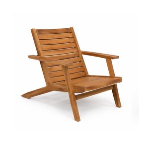 Sillón de Madera de Teca Sólida Hecho a Mano, Muebles de Exterior Contemporáneos para Jardín, Patio, Hotel, Resort, Villa - Product Image 1