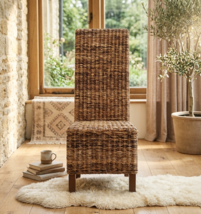 Handmade High Back <b>Rustic</b> Antique Design Rattan <b>Dining</b> Chair Natural Wicker Seat for Hotel Restaurant Cafe <b>Dining</b> Room Furniture - Product Image 5