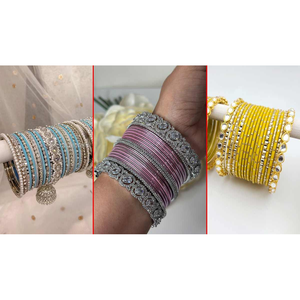 Juego de Brazaletes de Oro con Pedrería para Mujer, Joyería de Moda, Pulsera Apilable, Accesorios de Brazalete con Dijes - Product Image 3