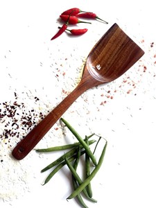 Juego de utensilios de cocina de madera hechos a mano |   Cuchara y espátula de cocina de madera natural |   Proveedor OEM y Mayorista - Product Image 2