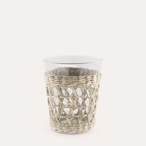 Panier décoratif en verre et jacinthe d'eau pour accessoires de salle à manger et organisation élégante de la table - Product Image 1