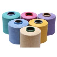 NE 18s/1 Natural Dyed Recycled Milk Cotton Polyester Spun Yarn High Tensile Strength Anti-Pilling Excellent Crochet Yarn