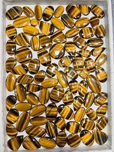 Tiger Eye <b>Quartz</b> Cabochon Loose AAA Grade Semi-Precious Gemstone Custom Size Flat Back Jewelry Making Wholesale Lot Stones, - Product Image 3