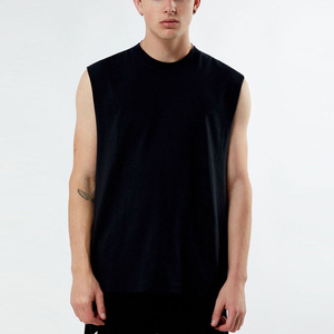 Camiseta sin mangas para hombre, de algodón transpirable, para gimnasio, fitness, entrenamiento, fabricante OEM - Product Image 1