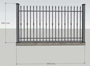 Cercas de Hierro Forjado con Recubrimiento en Polvo, Elegantes, Duraderas y Ecológicas, Paneles Decorativos Personalizados para Villas, Estancias y Residencias de Lujo - Product Image 6