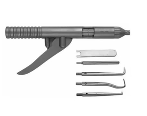 Kit de Pistola Automática para Remover Coronas Dentales Azicon, Grado Quirúrgico, Acero Inoxidable, Sistema de Remoción de Puentes con Empuñadura de Pistola - Product Image 3