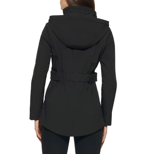 <b>Men</b> Plus Size Breathable <b>Canvas</b> Softshell <b>Jacket</b> Lightweight Waterproof Polyester Winter Outdoor Hooded <b>Jacket</b> Custom Front Logo - Product Image 5