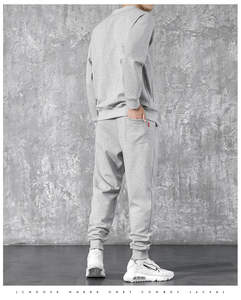 Conjunto Deportivo de Primera Calidad, Personalizado, de Algodón, para Hombre, Talla Grande, Sudadera con Capucha, Pantalones Deportivos, Ropa Deportiva - Product Image 3