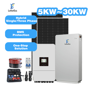 Kit Completo Lefor, Sistema Híbrido Solar de 3kW, <span class=keywords><strong>6kW</strong></span>, 12kW, Monofásico y Trifásico, con Batería LiFePO4 para Uso Residencial y Comercial - Product Image 1