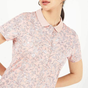เสื้อโปโลผู้หญิงแบบใหม่มาแรง เสื้อโปโลผู้หญิงแฟชั่นแบบซับลิเมชั่น ขายส่ง ผู้ผลิตที่ดีที่สุด รับออกแบบเสื้อโปโลผู้หญิงแบบ OEM - Product Image 3