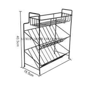 Durable Metal <b>Kitchen</b> Racks with Reinforced <b>Shelves</b> <b>for</b> Safely Storing Fragile Items Like glassware and Ceramics - Product Image 1