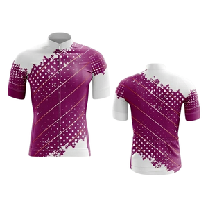 Uniforme de Ciclismo Económico con Sublimación Impresa, Jersey de Ciclismo de Manga Corta con Cierre Completo, Bajo Costo, para Gran Carrera Corporativa de Beneficencia - Product Image 1
