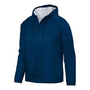 Custom <b>Men's</b> <b>Canvas</b> Coach Quilted <b>Jacket</b> Eco-friendly Hip Hop Relaxed Fit Covered Button Closure Stand Collar Customizable - Product Image 2