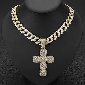 Excellent Quality Fashion Hip Hop Pendant Necklace With Cubic Zirconia <b>Iced</b> <b>Out</b> Design For Party Wear Available For Sale - Product Image 3