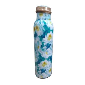 Botella de agua de cobre puro impresa a medida, ecológica, para yoga y deportes, a prueba de fugas, botella metálica para beber, ideal para regalos de boda. - Product Image 6