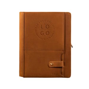 Personalized Top Grain Leather Portfolio A4 Custom Folder <b>Notepad</b> Case Business Padfolio Document Organizer - Product Image 1