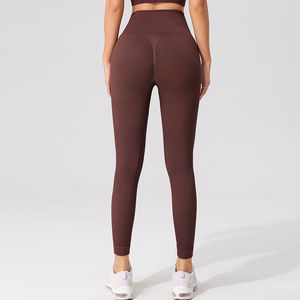 Pantalones Largos Deportivos de Cintura Alta para Mujer, Pantalones de Yoga sin Costuras para Gimnasio, Venta al Por Mayor - Product Image 4