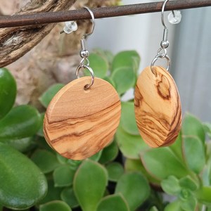 Pendientes de Madera Natural Hechos a Mano, Joyería de Moda, Ligeros, Ecológicos, Accesorios para Mujer, Color y Tamaño Personalizables - Product Image 5