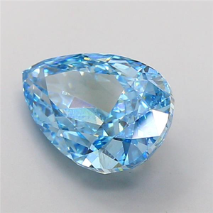 Impresionante Diamante Azul de 7 Quilates con Corte Pera, Diamante Suelto de Color Fantasía en Forma de Lágrima para Joyería de Lujo a Medida - Product Image 2