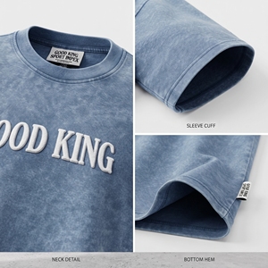 Camiseta Oversize Personalizada con Lavado Ácido, Algodón Pesado Vintage, Unisex, Estilo Urbano, Logotipo Bordado, Hombro Caído, Venta al por Mayor OEM - Product Image 4
