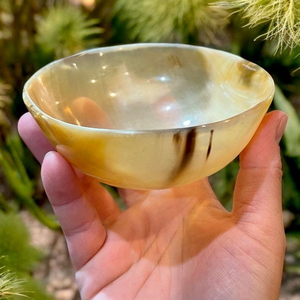 ชามสลัดควายฮอร์นธรรมชาติสำหรับรับประทานอาหารเสิร์ฟและตกแต่งบ้าน - Product Image 3
