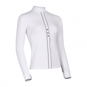 Chemise d'équitation unisexe, coupe ajustée, en polaire respirante, anti-rétrécissement, séchage rapide, pour compétition, toutes saisons, vente en gros - Product Image 3
